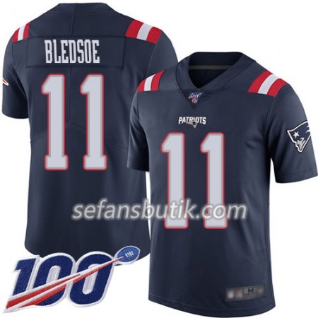 New England Patriots Tröjor Julian Edelman 11 Nike Navy Blå 100th - Herr New England Patriots Tröjor Julian Edelman 11 Nike Navy Blå 100th - Herr
